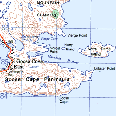 Hare Bay Newfoundland Map 1:250,000 Topographic Map